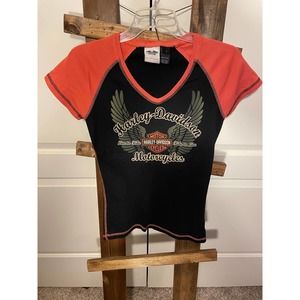 Women's Harley Davidson Motorcycles Short Sleeve T-Shirt Size Small